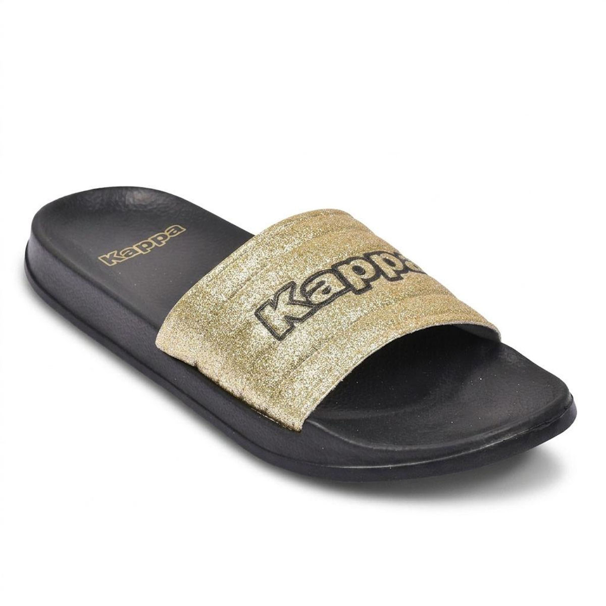 KAPPA KAPPA Claquette Femme Piscine Glitter Glossy Léopard