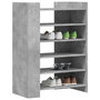 Voir la diapositive 3 : VIDAXL Armoire a chaussures gris beton 74,5x37,5x100 cm