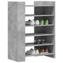 Voir la diapositive 3 : VIDAXL Armoire a chaussures gris beton 74,5x37,5x100 cm