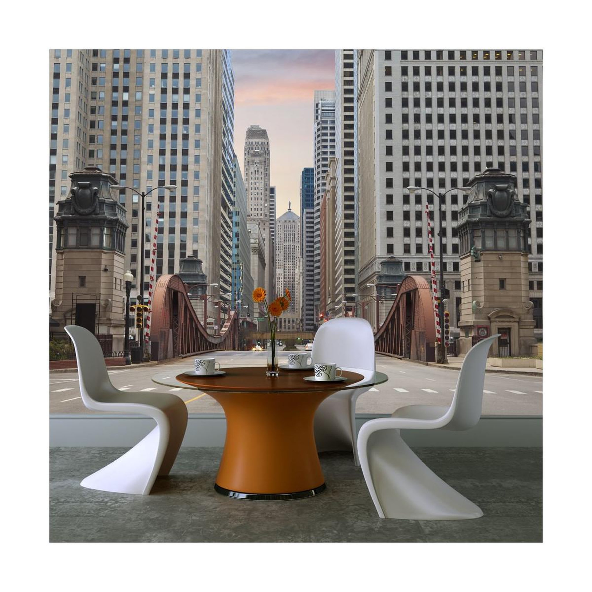 Paris Prix Papier peint  chicago street. Coloris disponibles : Multicolore