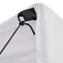 VIDAXL Tente de reception pliable avec 4 parois 2x2 m Acier Blanc