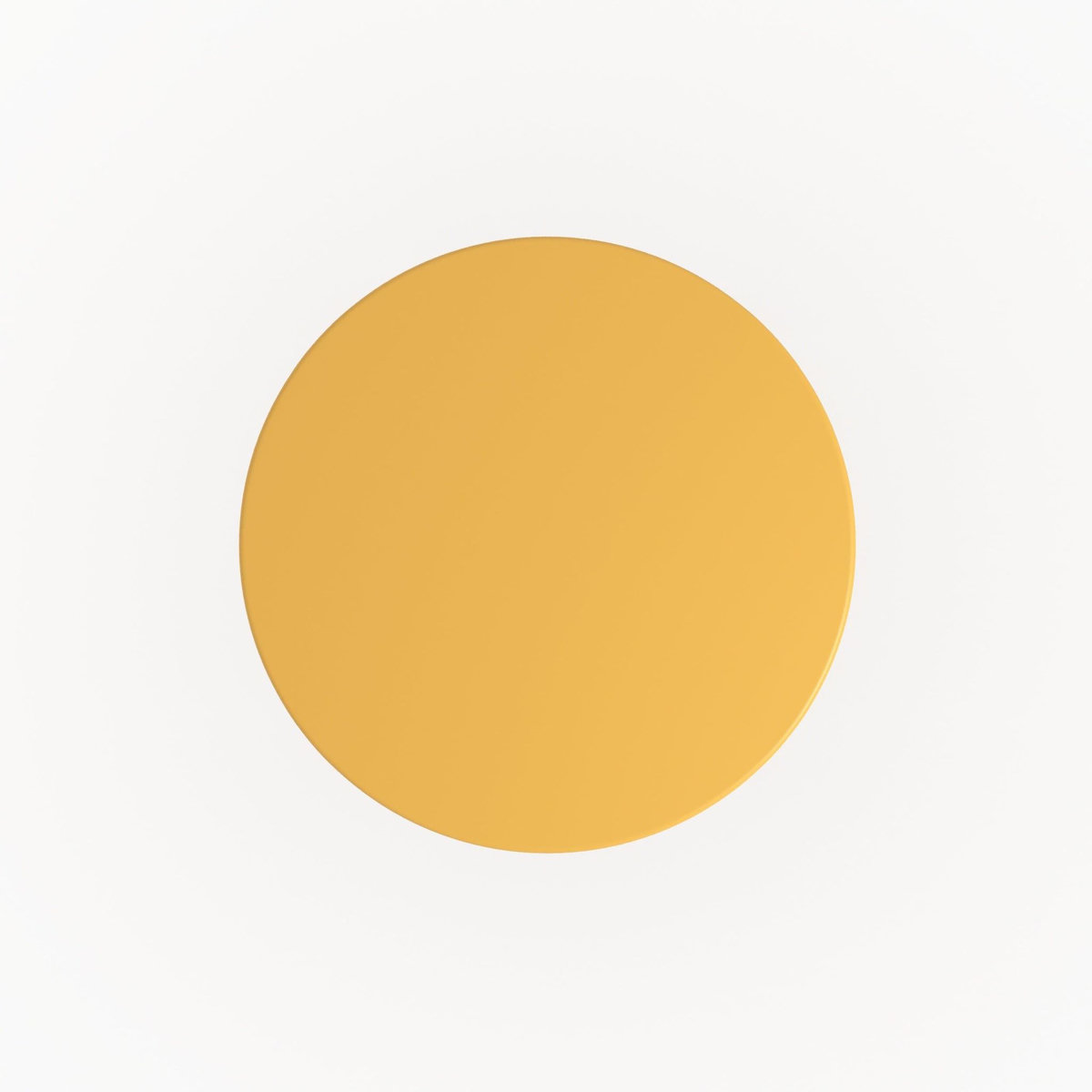 Rendez vous déco Table de jardin ronde et pliante en métal jaune beurre 2 personnes-Kayla