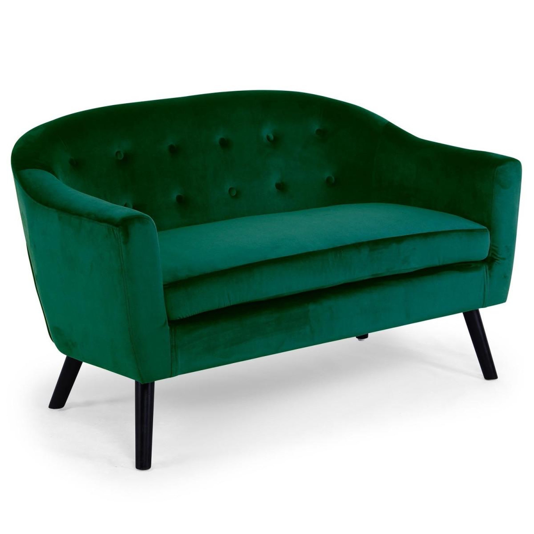 Paris Prix Canapé scandinave velours  lopy  129cm vert