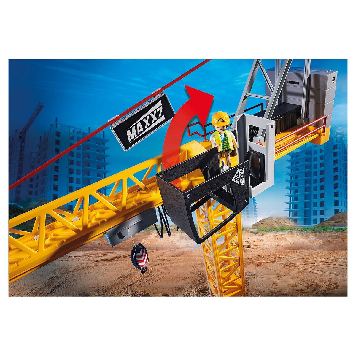 PLAYMOBIL 70441 - City Action - Grue radio-commandée 