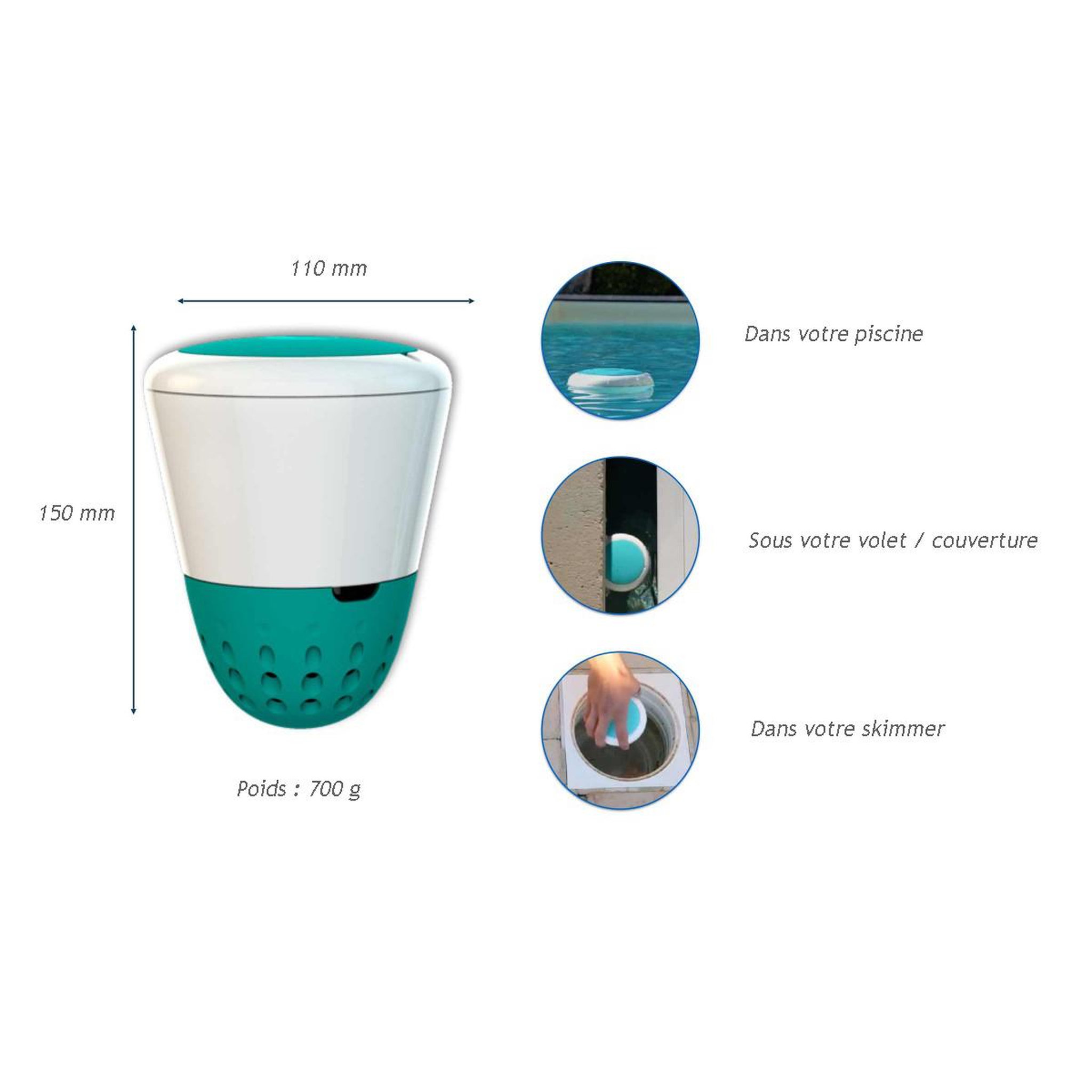 Voir la diapositive 2 : ONDILO Analyseur d'eau connecté wifi + bluetooth - ico pool salt