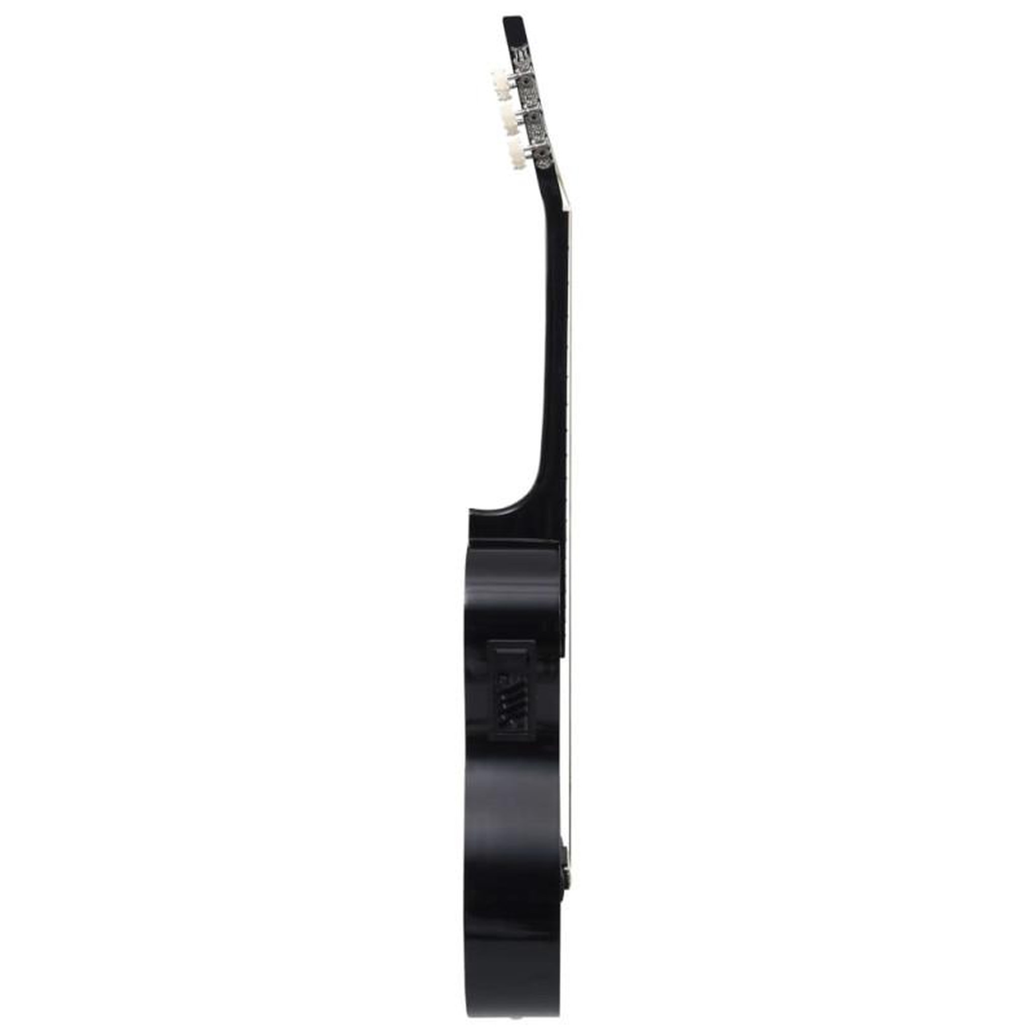 Voir la diapositive 3 : VIDAXL Guitare découpée classique occidentale égaliseur 6 cordes Noir