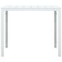 Voir la diapositive 2 : VIDAXL Table basse Blanc 78x78x74 cm PEHD Aspect de bois