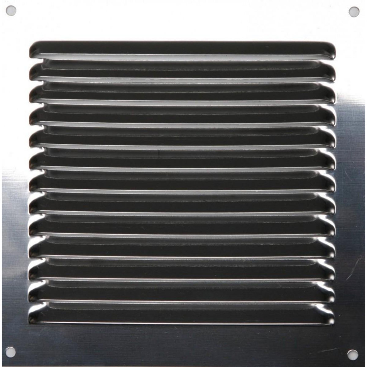 CENTRALE BRICO Grille d'aération acier inoxydable naturel, L.15 x l.15 cm