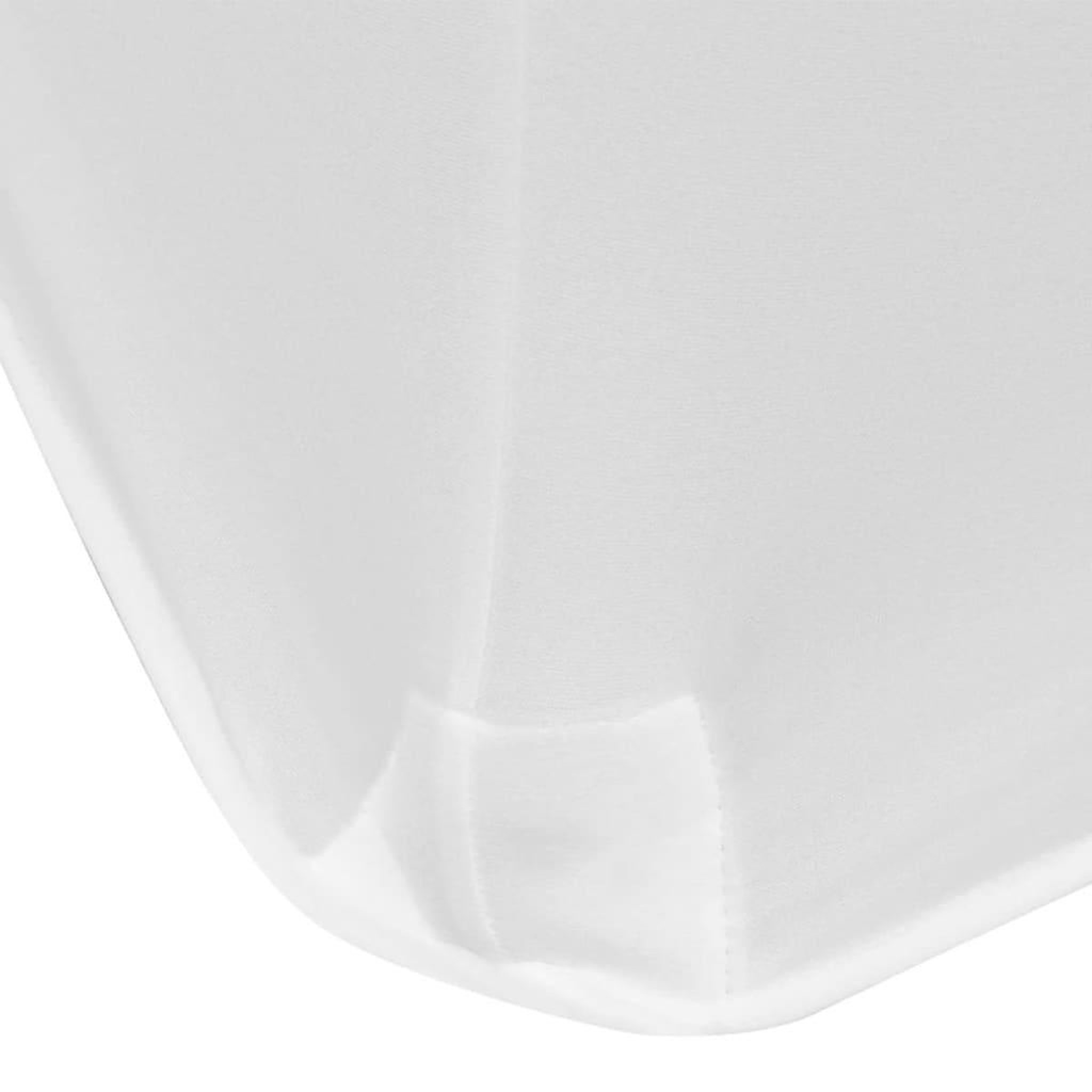 Voir la diapositive 3 : VIDAXL Housses extensibles pour table 2 pieces 243 x 76 x 74cm Blanc