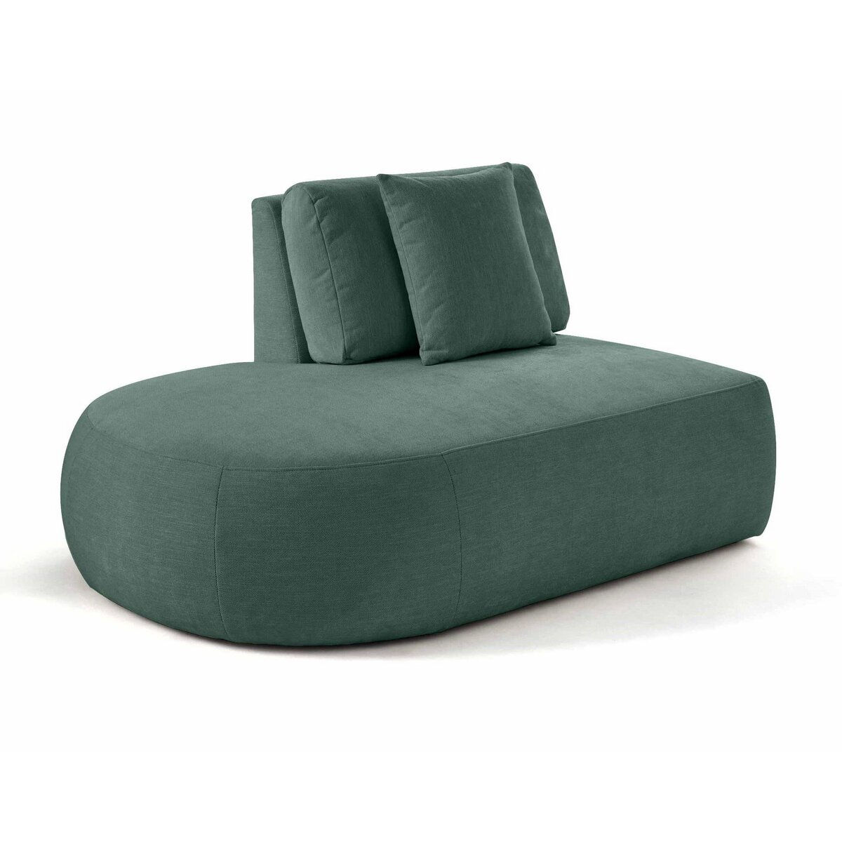 LISA DESIGN Santorini - module d'assise gauche - en tissu texturé