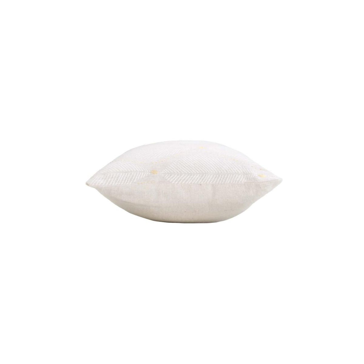 Paris Prix Coussin Imprimé Métallisé  Maho  30x50cm Blanc