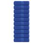 Voir la diapositive 1 : VIDAXL Serviettes de visage 10 pcs bleu 30x30 cm 360 g m² 100% coton