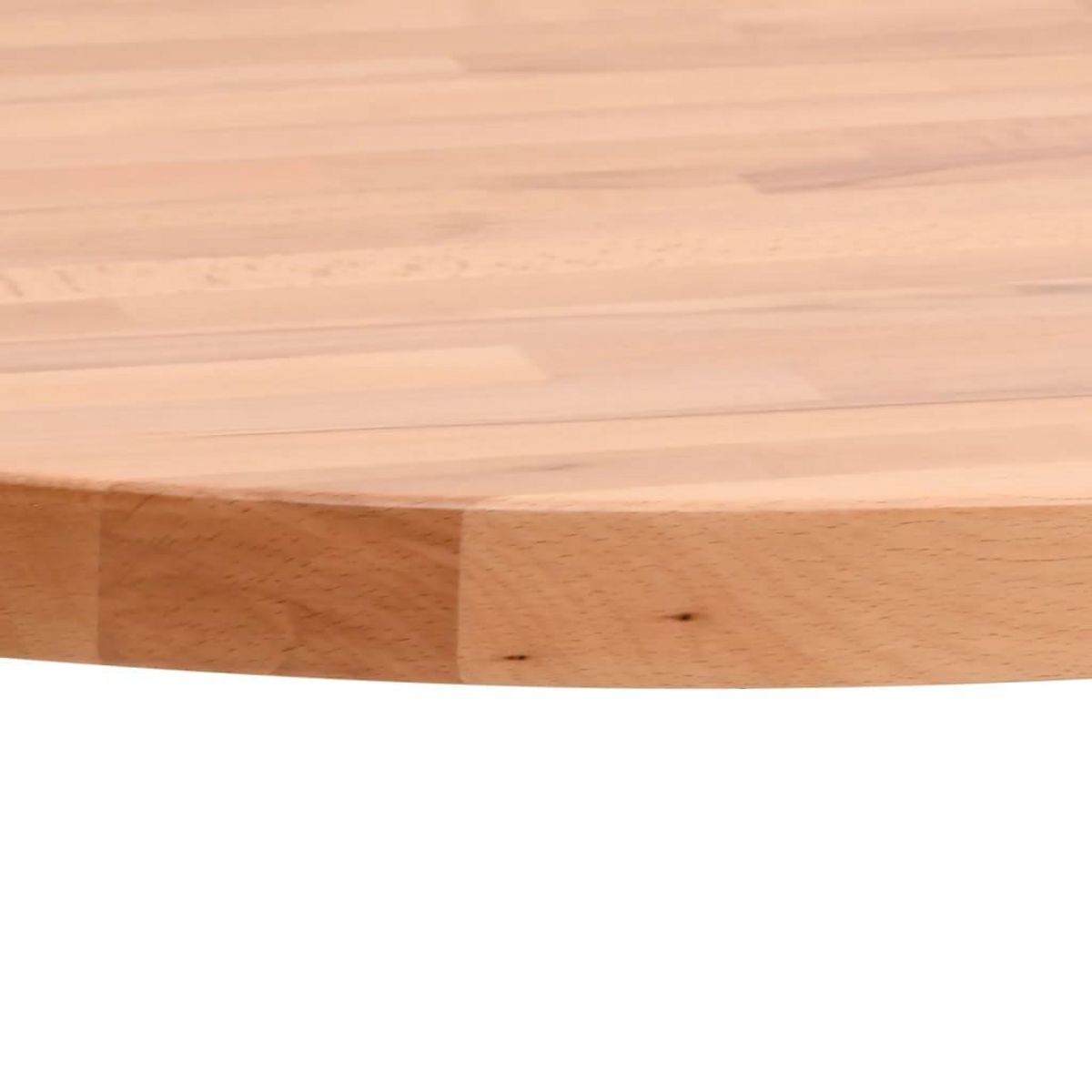 VIDAXL Dessus de table Ø60x4 cm rond bois massif de hetre
