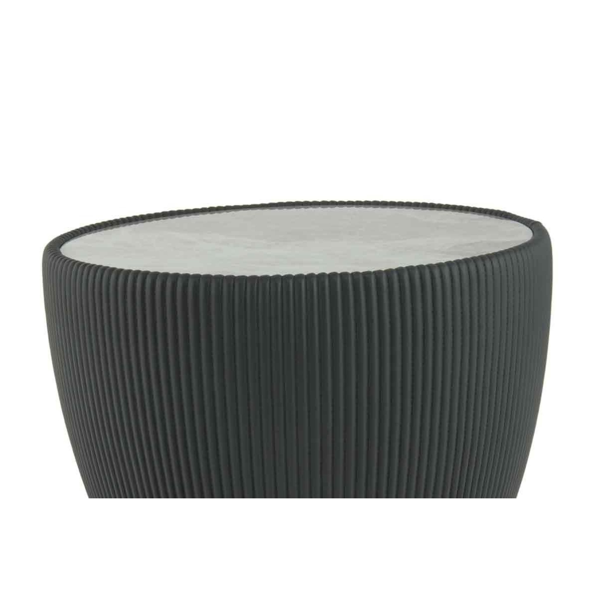 Voir la diapositive 3 : Paris Prix Table d'appoint design  jokai  47cm gris & or