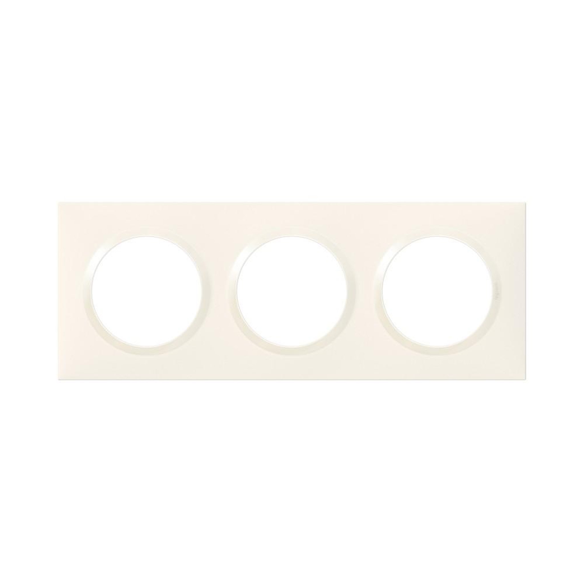 Legrand Plaque triple Dooxie, LEGRAND, blanc