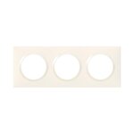 Legrand Plaque triple Dooxie, LEGRAND, blanc