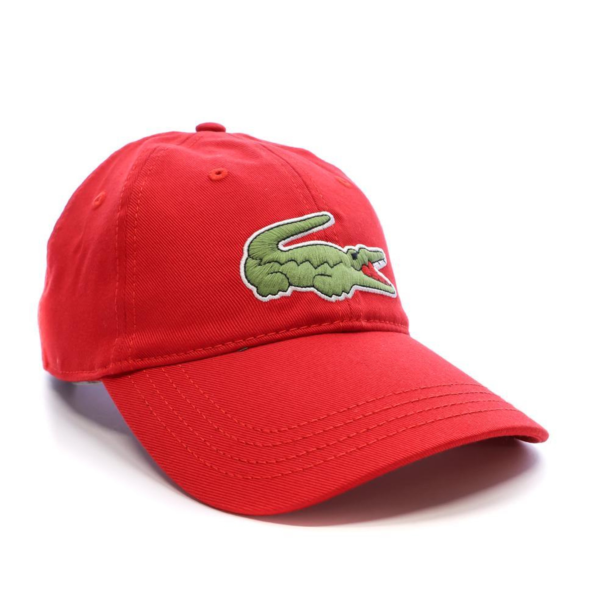 Voir la diapositive 2 : Lacoste Casquette Rouge Mixte Lacoste Twill Big Croch