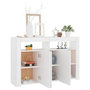 Voir la diapositive 4 : VIDAXL Buffet avec lumieres LED Blanc 115,5x30x75 cm