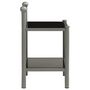 Voir la diapositive 4 : VIDAXL Tables de chevet 2 pcs Gris et noir Metal et verre