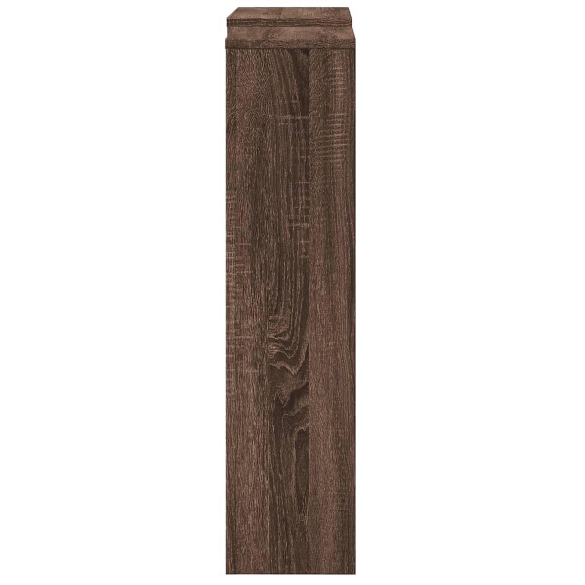 Voir la diapositive 4 : VIDAXL Cache-radiateur chene marron 205x21,5x83,5 cm bois d'ingenierie