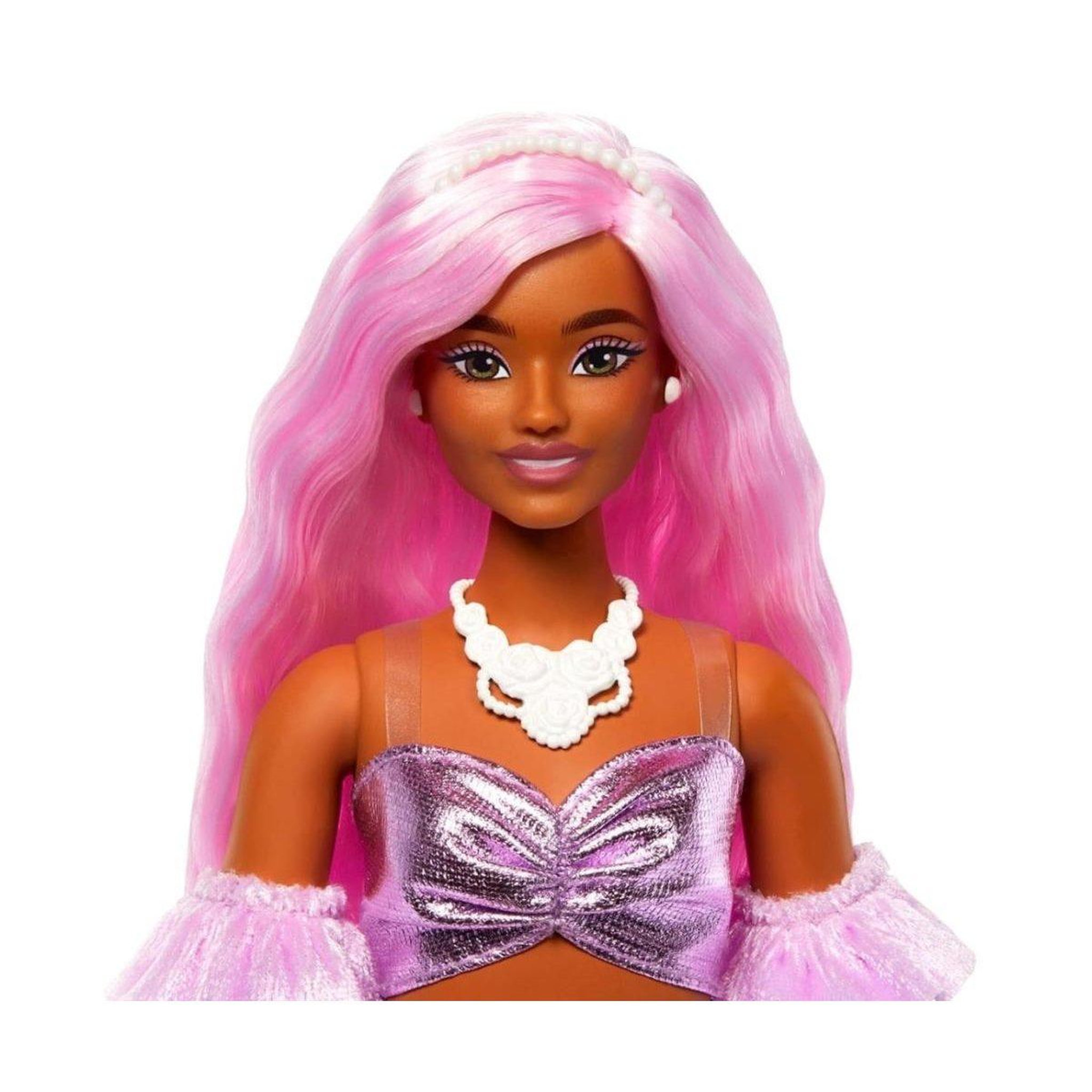 Voir la diapositive 3 : MATTEL Poupée barbie  hyv25 deluxe style - cheveux roses