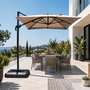 Voir la diapositive 2 : CONCEPT USINE Parasol rectangulaire 2x3m déporté rotatif gris PIANA