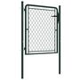 Voir la diapositive 2 : VIDAXL Portillon Acier 100x100 cm Vert