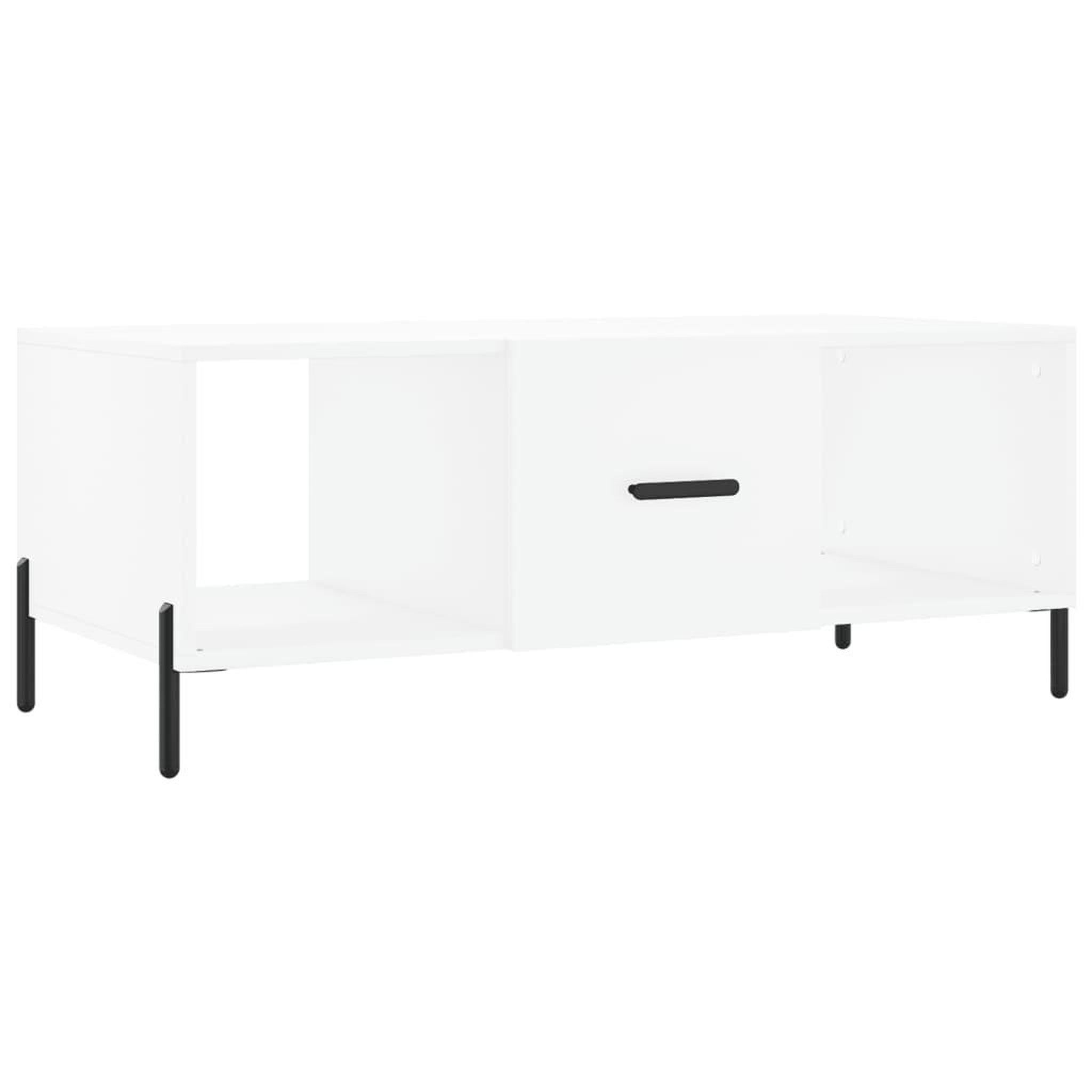 Voir la diapositive 2 : VIDAXL Table basse blanc 102x50x40 cm bois d'ingenierie