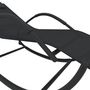 Voir la diapositive 6 : VIDAXL Chaises longues à bascule 2 pcs Noir Acier et textilène