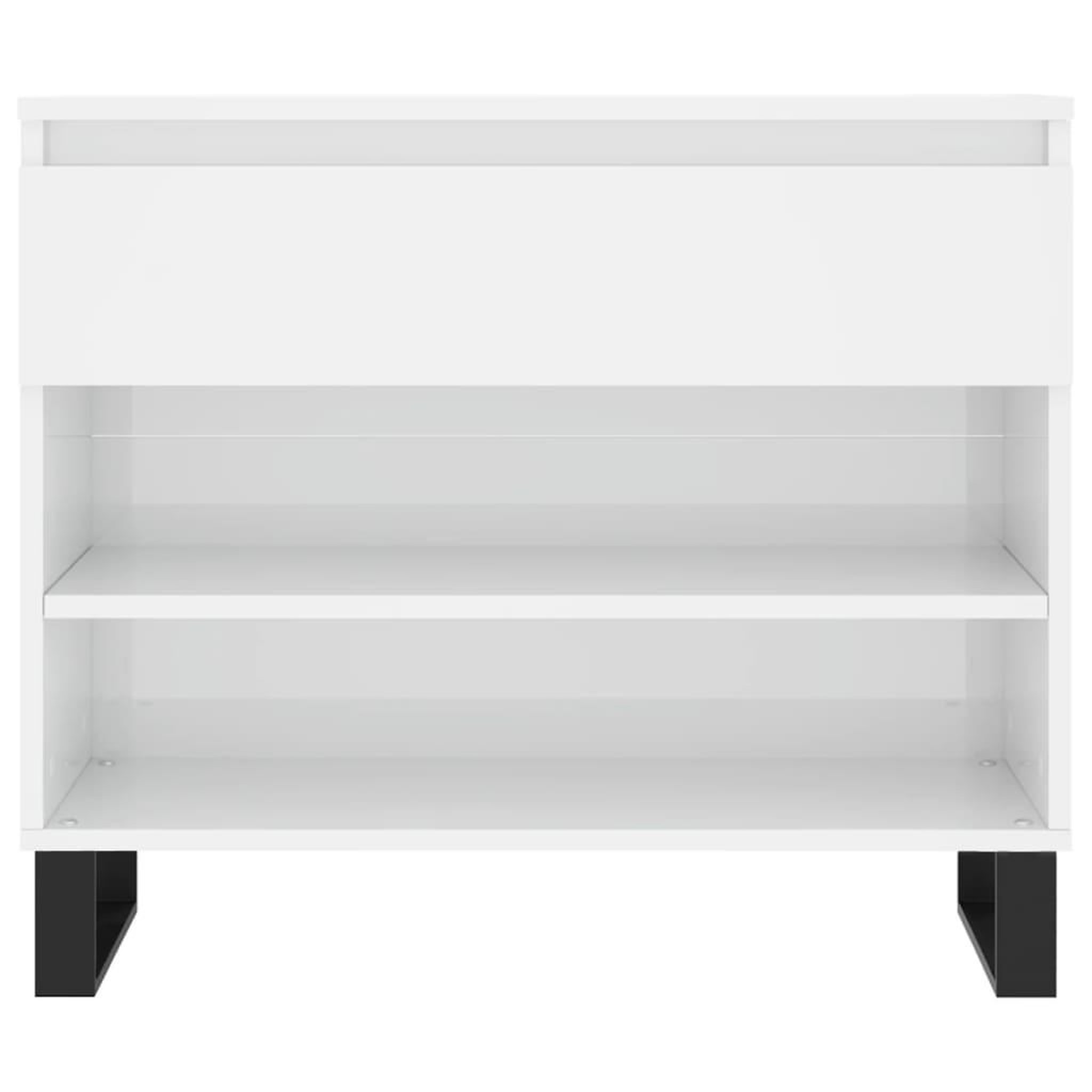 Voir la diapositive 5 : VIDAXL Armoire a chaussure Blanc brillant 70x36x60 cm Bois ingenierie