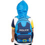 Voir la diapositive 5 : AUCHAN Sac maternelle bleu avec capuche POLICE
