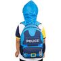 Voir la diapositive 5 : AUCHAN Sac maternelle bleu avec capuche POLICE