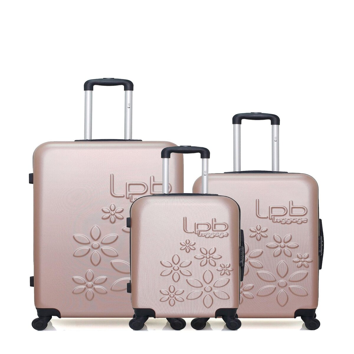 LES P'TITES BOMBES LPB LPB LUGGAGE - Lot de 3 - Valises grand format, weekend et cabine ELEONOR