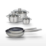 ELO Lot 2 Poêles 24/28 cm & 3 Faitouts 12/16/24 cm Elo Profi Therm Platinum