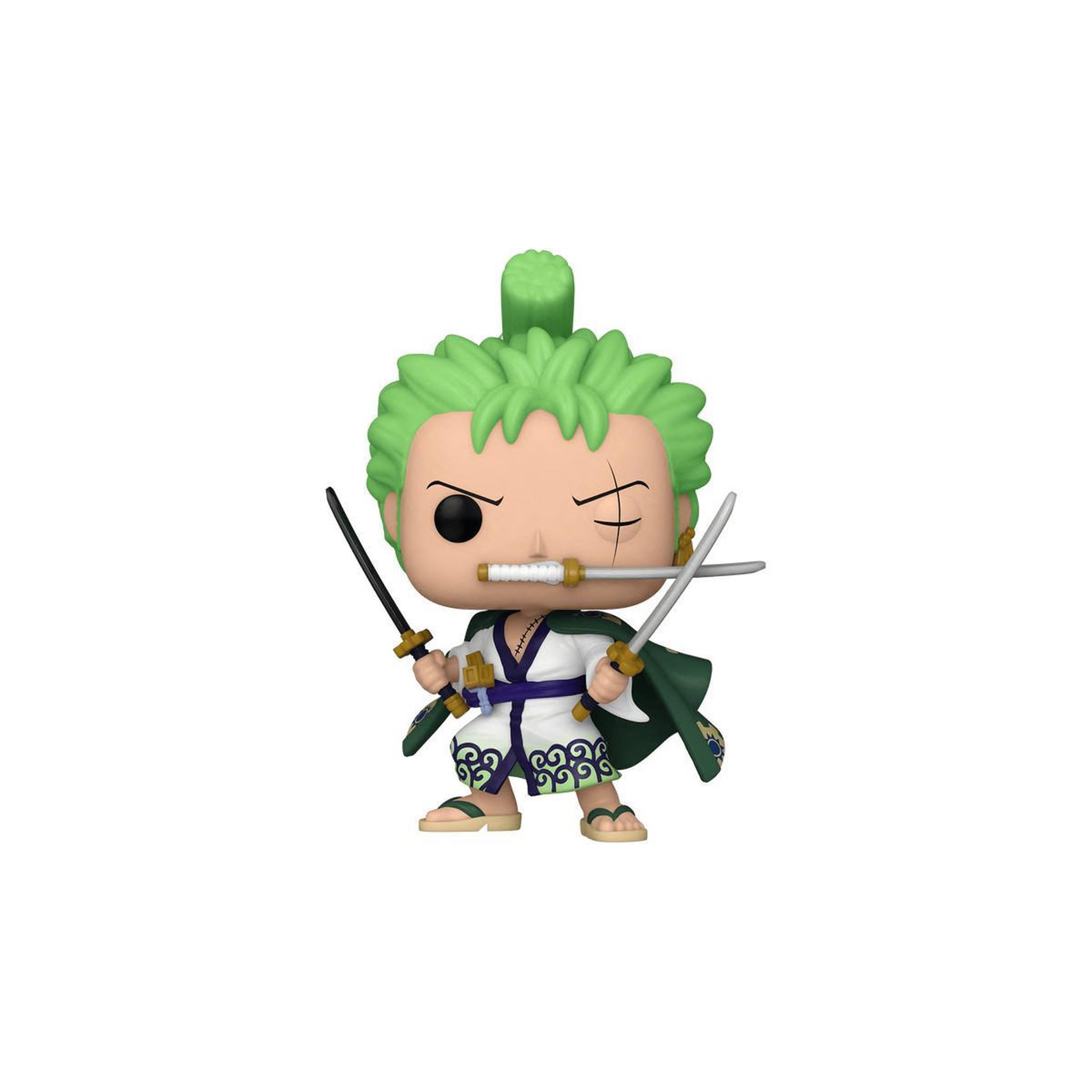 Voir la diapositive 2 : Funko Figurine Funko Pop! Animation: One Piece - Roronoa Zoro - Figurine POP! One Piece, modele Roronoa Zoro de 9 cm