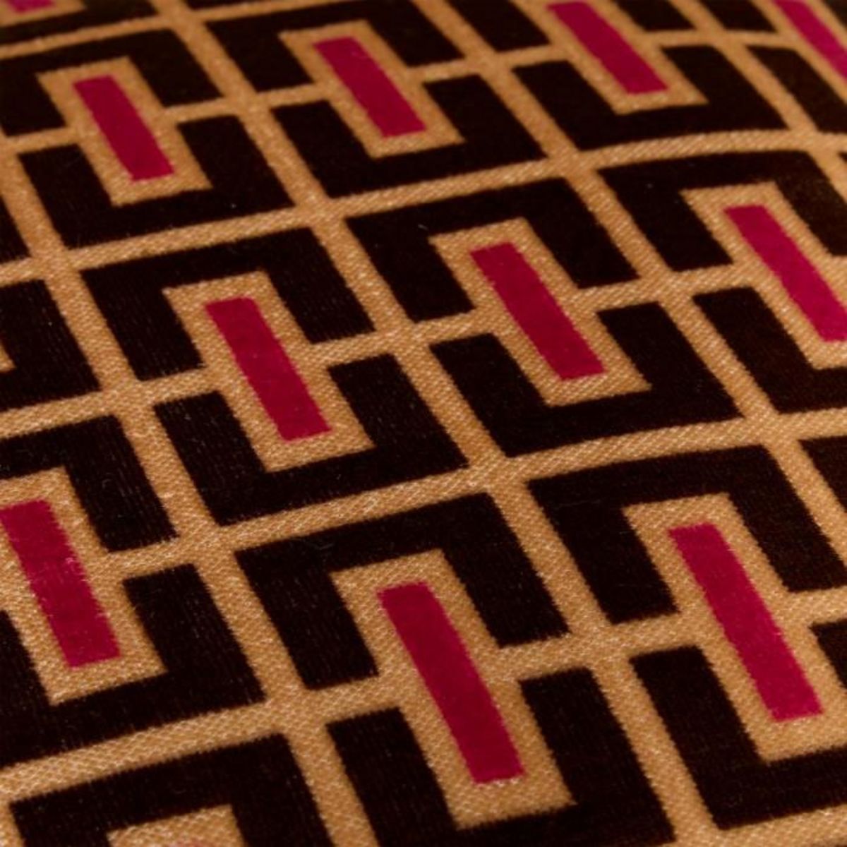 ATMOSPHERA Coussin en Velours Jacquard  Belli  40x40cm Multicolore