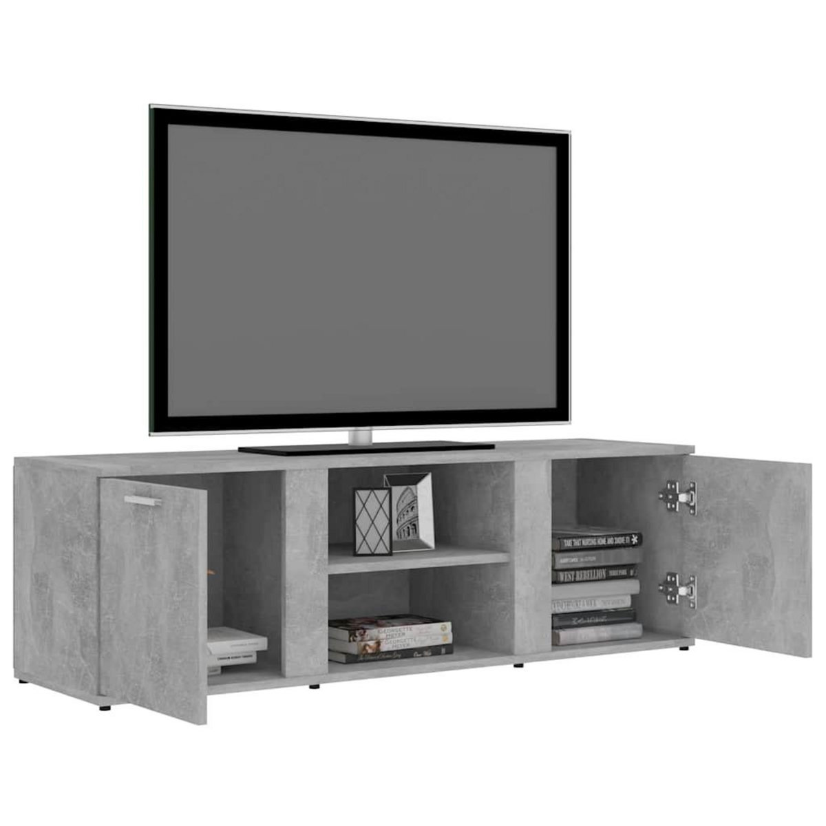 VIDAXL Meuble TV Gris beton 120x34x37 cm Bois d'ingenierie