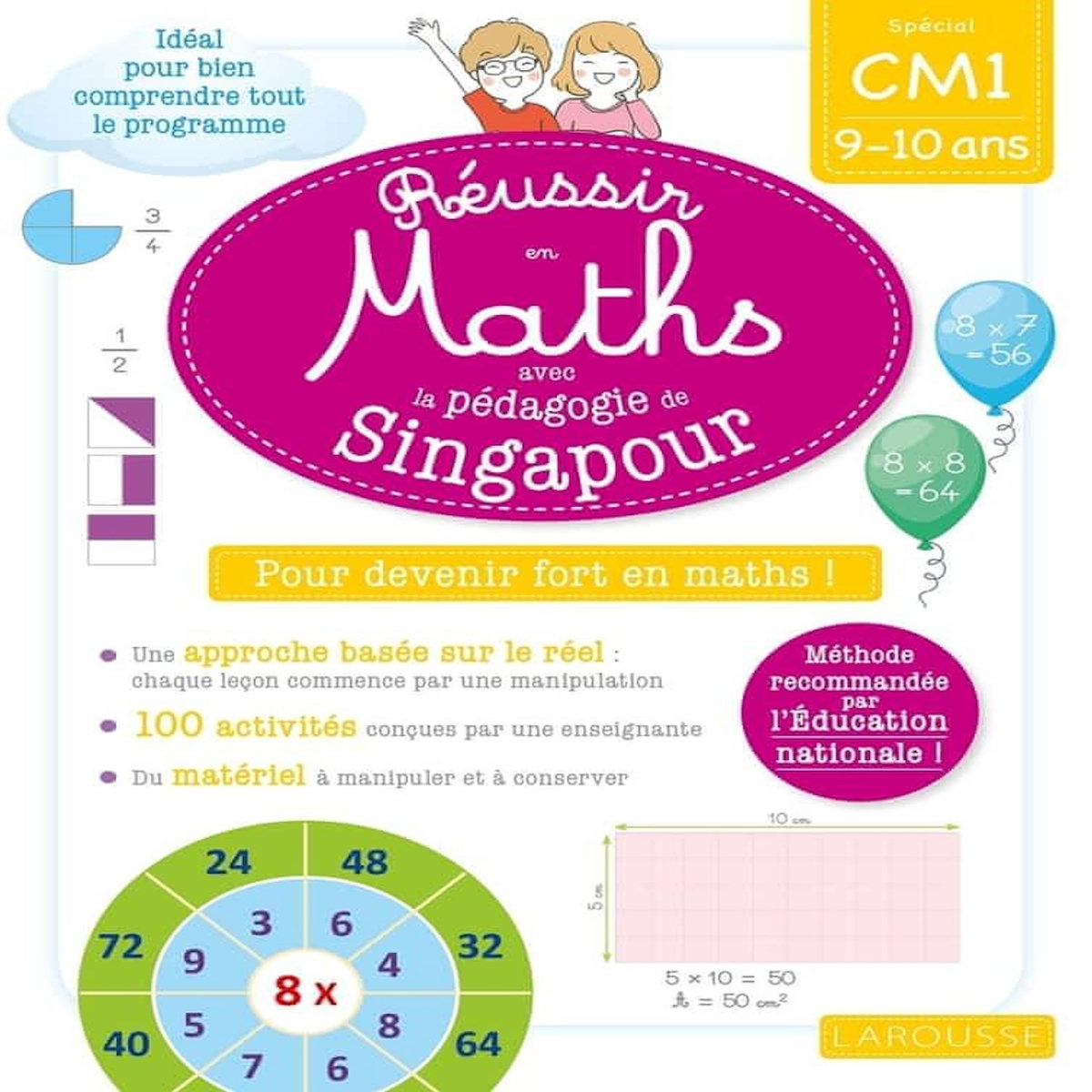REUSSIR EN MATHS AVEC MONTESSORI ET LA PEDAGOGIE DE SINGAPOUR CM1, Urvoy Delphine