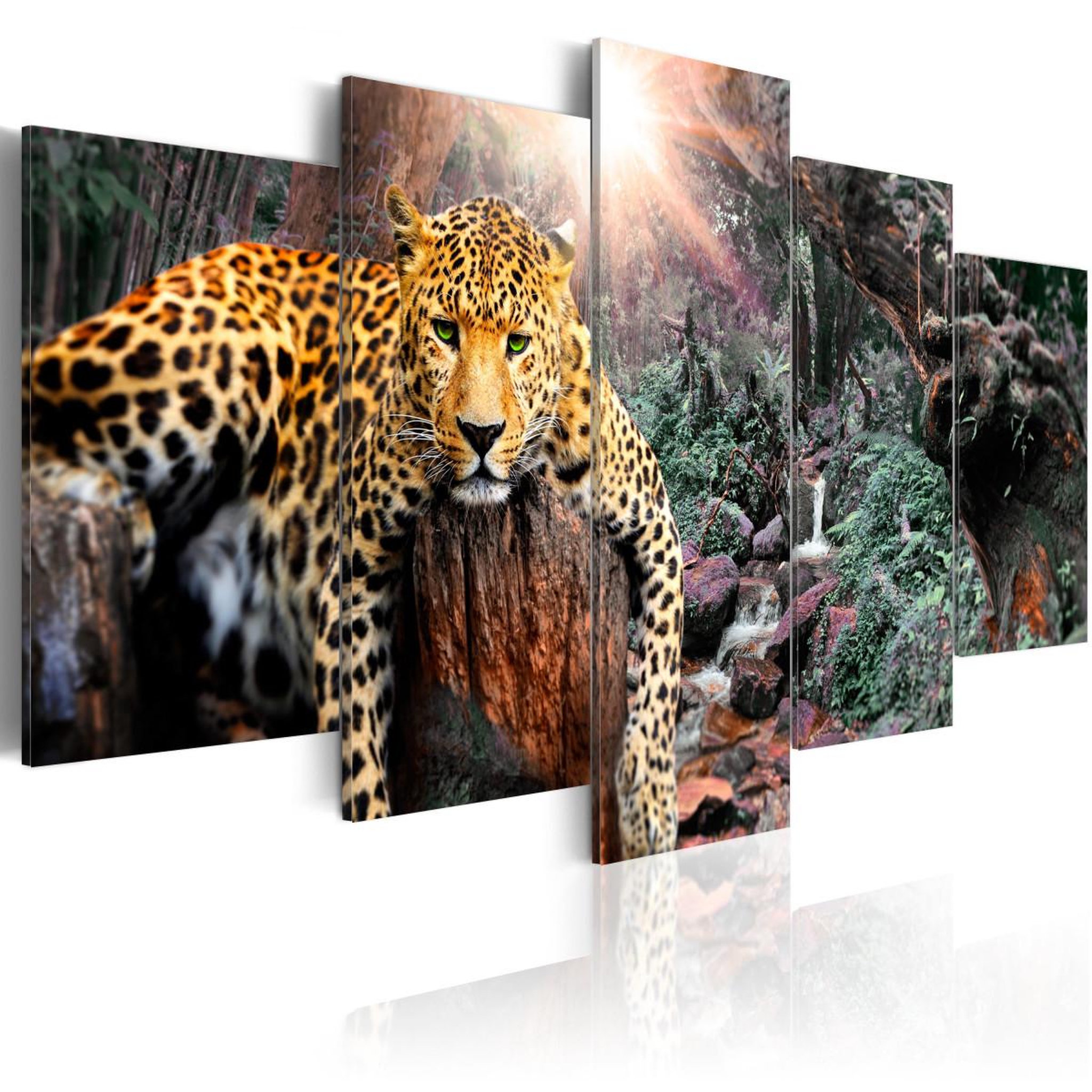 Voir la diapositive 1 : Paris Prix Tableau Imprimé  Leopard Relaxation