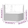Voir la diapositive 6 : VIDAXL Salon de jardin 8 pcs avec coussins Gris Resine tressee