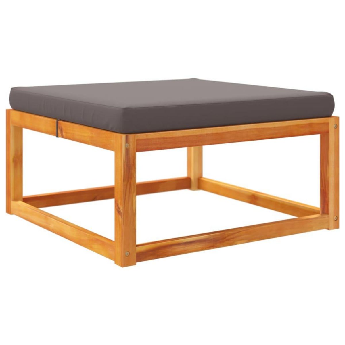 VIDAXL Salon de jardin avec coussins 4 pcs bois d'acacia massif