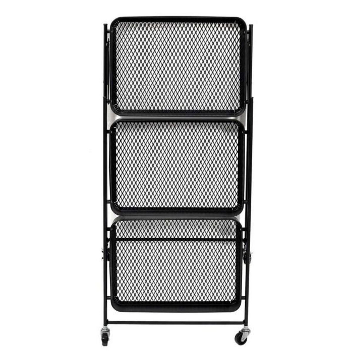 Paris Prix Desserte de Cuisine Design  Pliante  77cm Noir