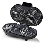 Bestron Gaufrier forme de 10 coeurs 1200w noir/argent - ADWM730S