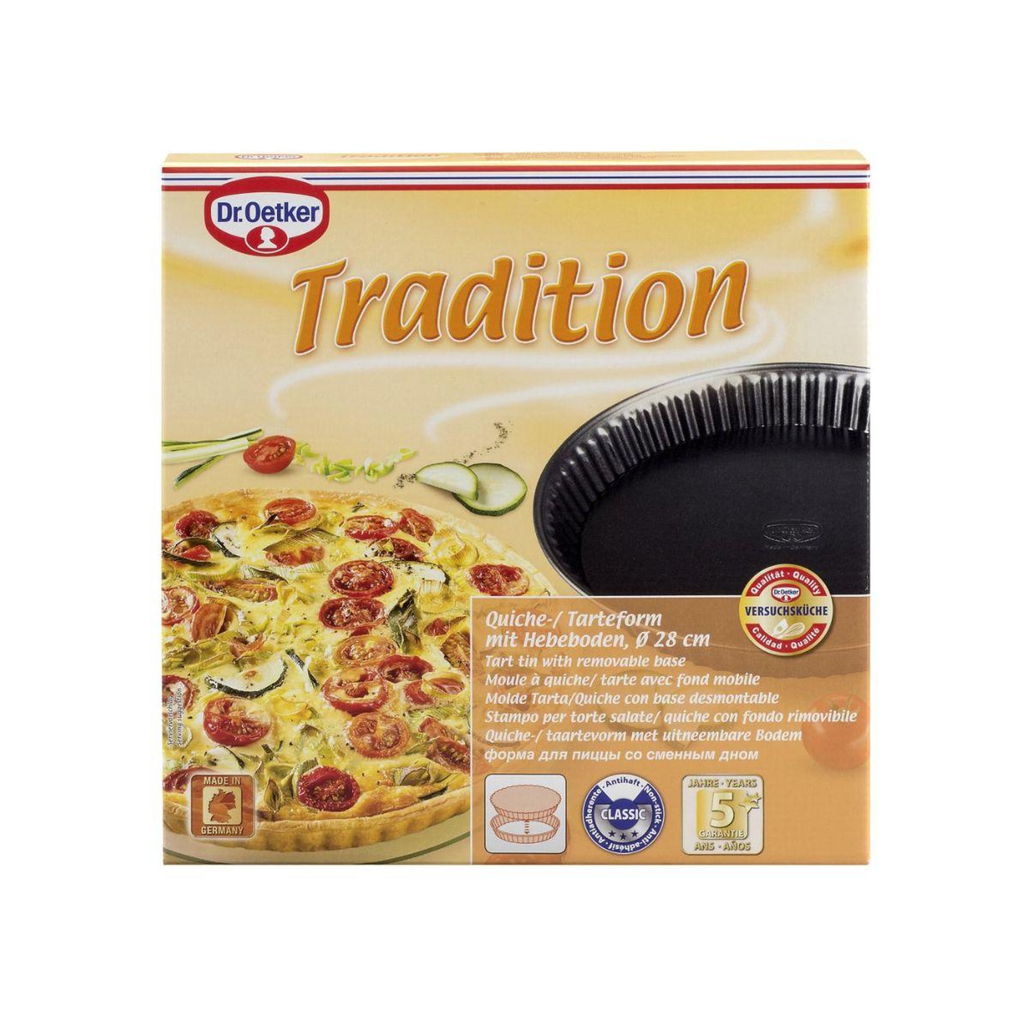 Voir la diapositive 4 : DR.OETKER Moule à tartes 26 cm avec fond amovible dr. Oetker tradition