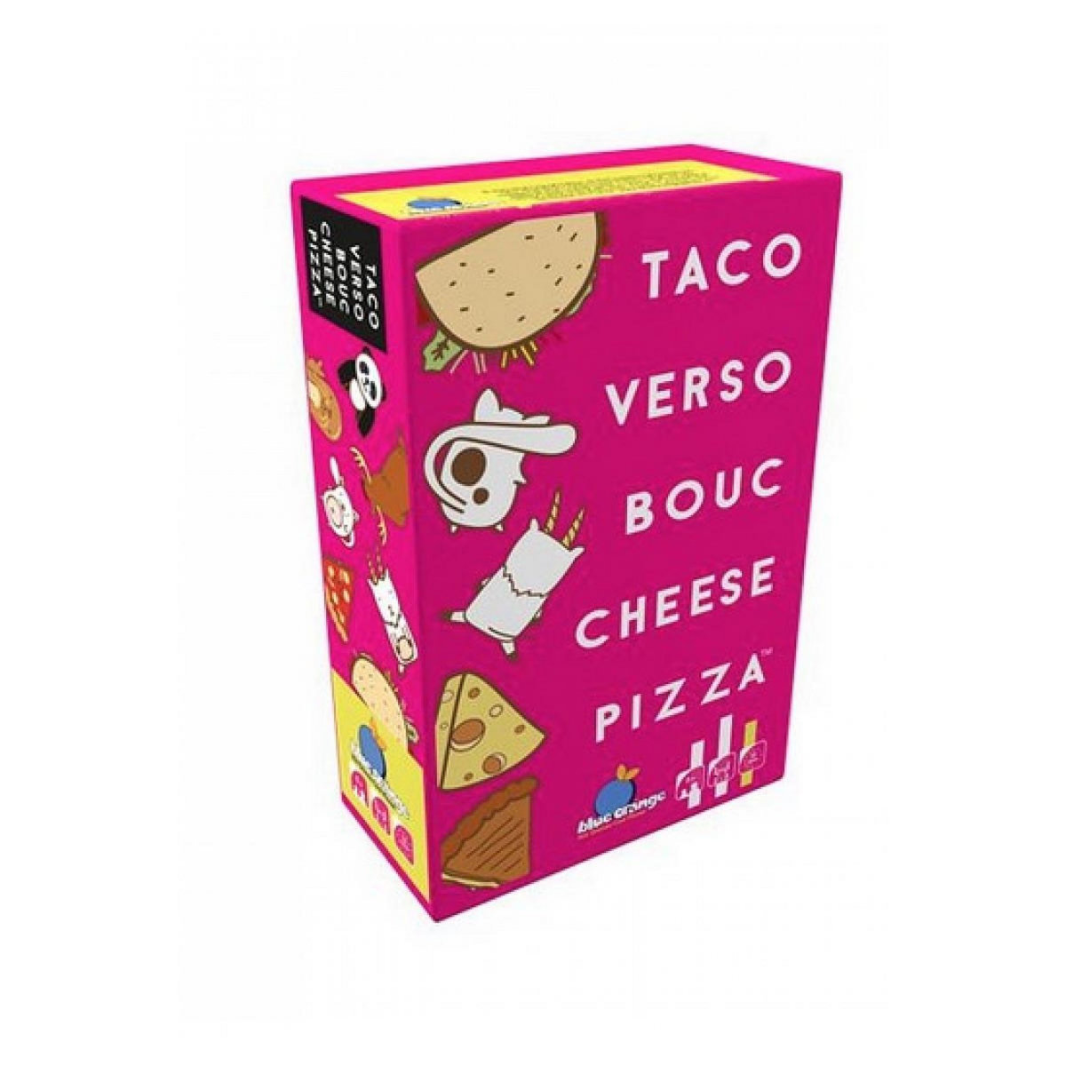Blue orange Taco Verso Bouc Cheese Pizza le jeu de rapidite