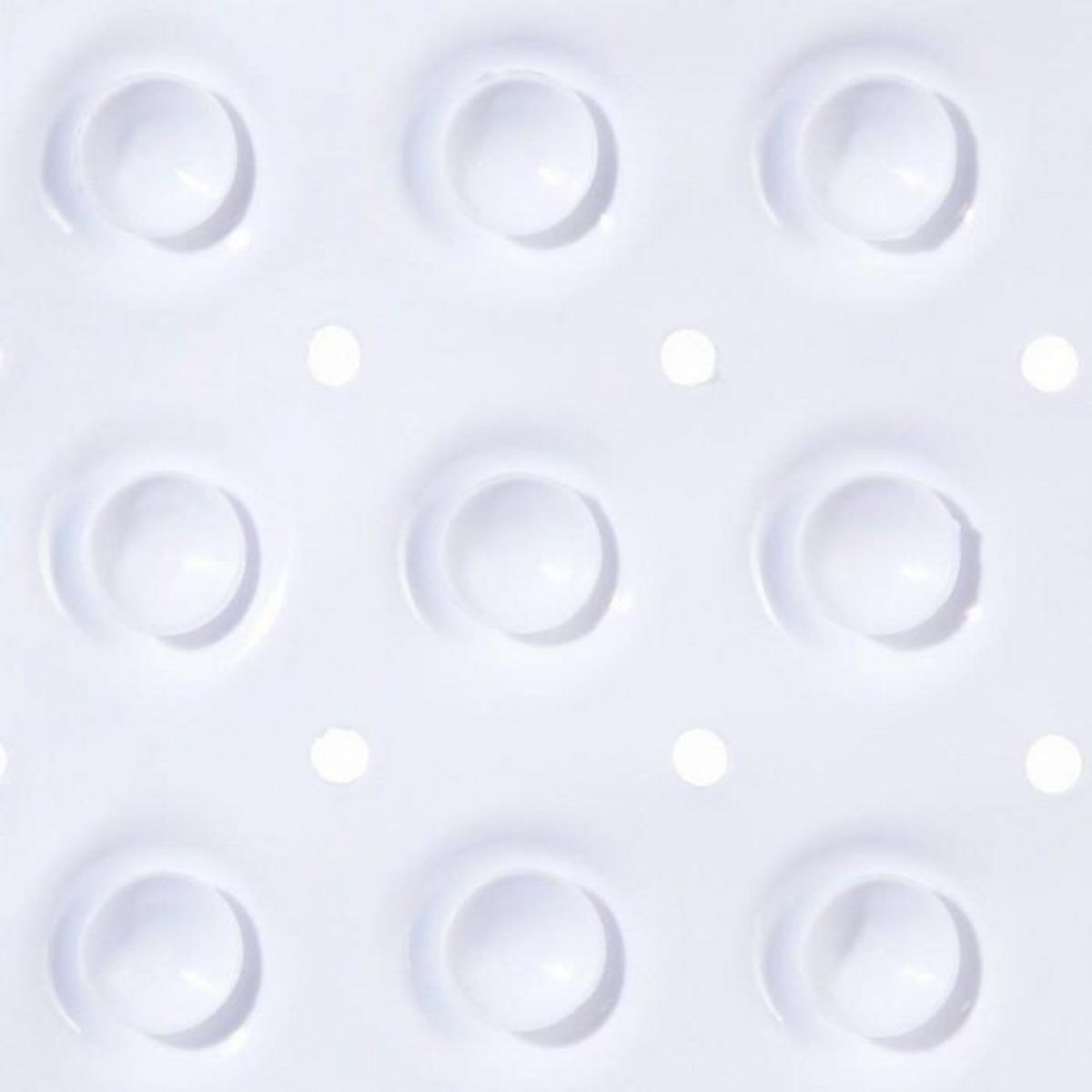 Paris Prix Fond de Bain PVC  Anti-Dérapant  37x68cm Blanc