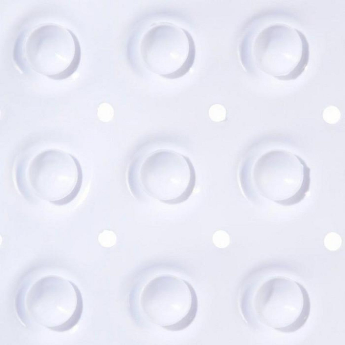 B BASIC & CO Fond de Bain PVC  Anti-Dérapant  37x68cm Blanc