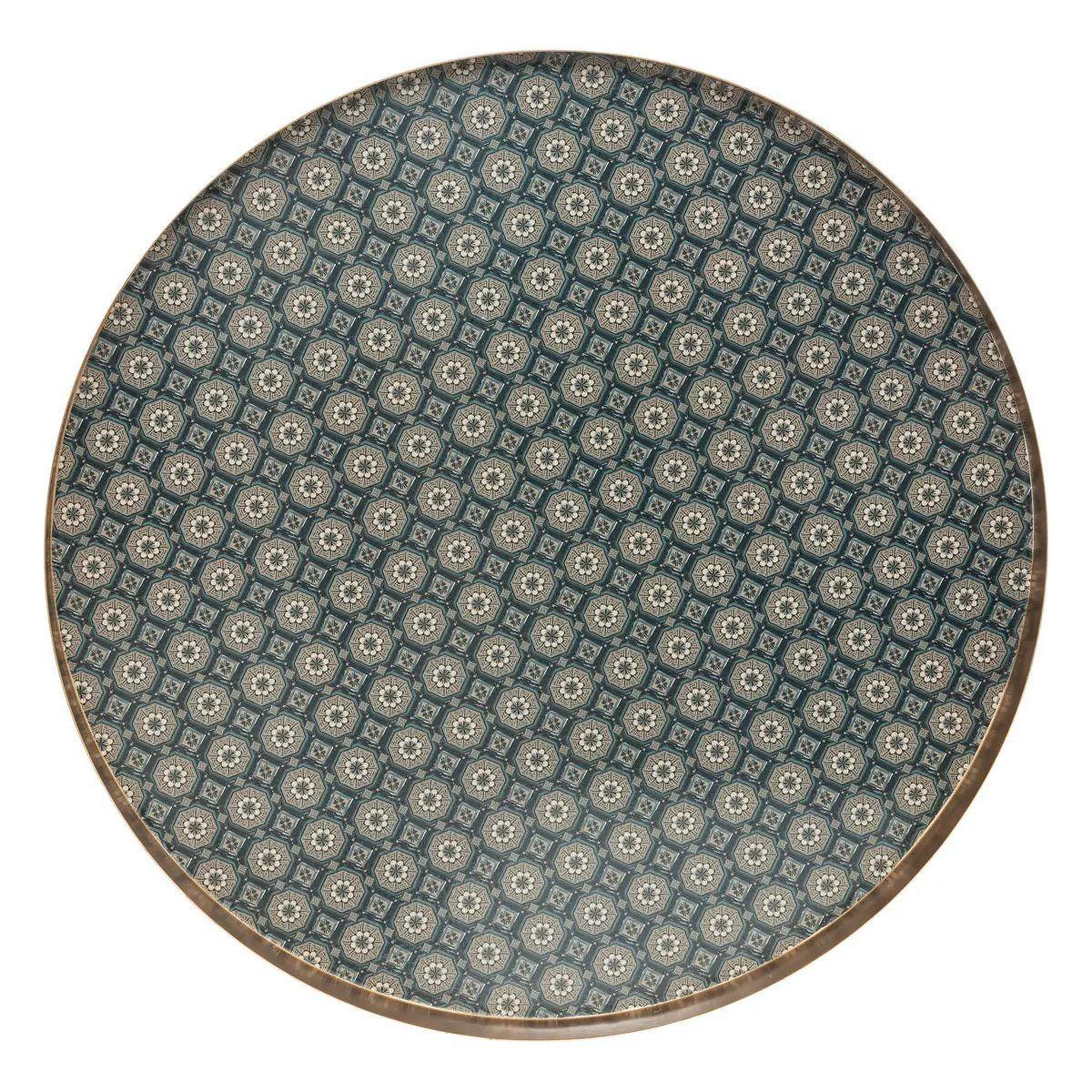 Voir la diapositive 2 : ATMOSPHERA Lot de 2 plateaux de service  jiling  43cm or