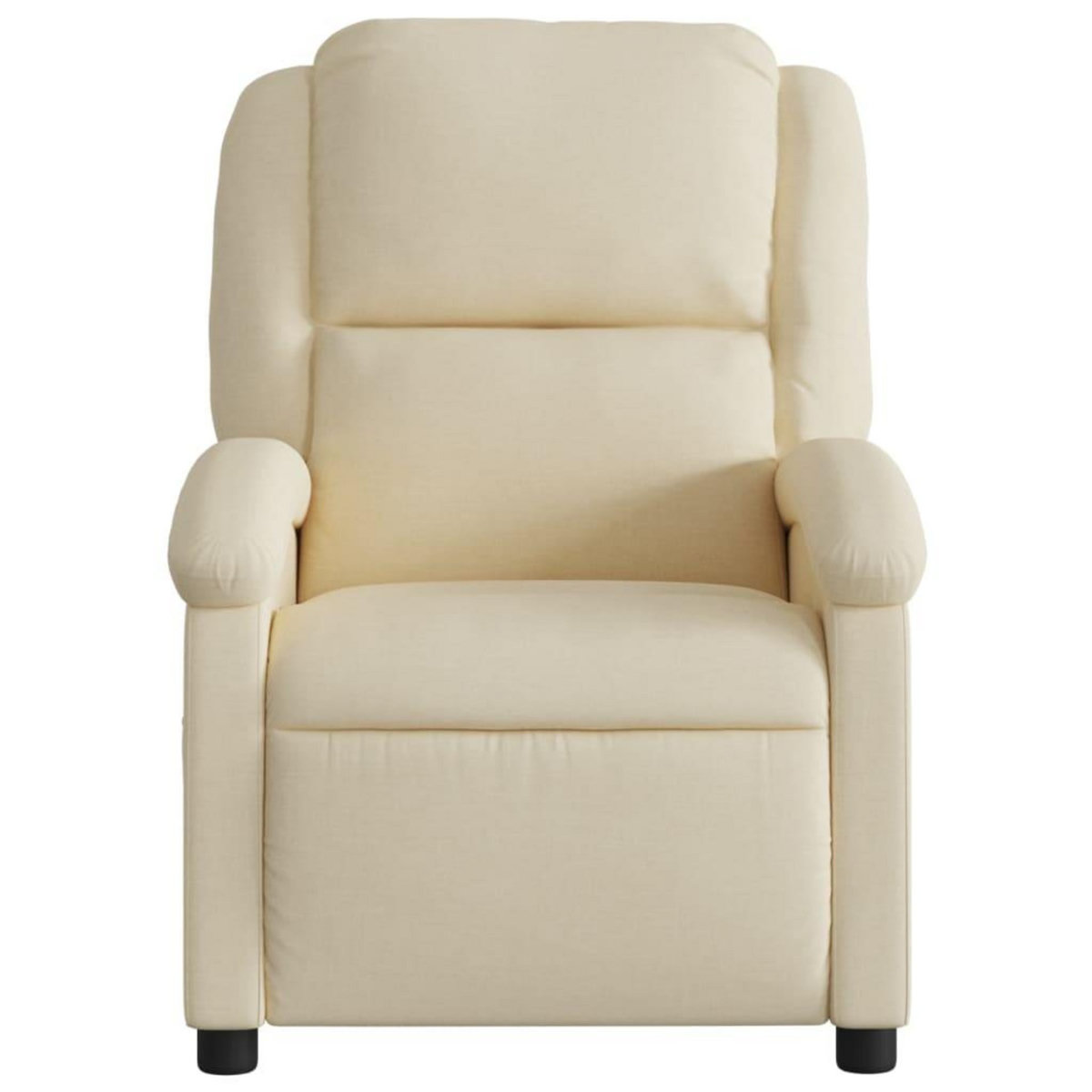 VIDAXL Fauteuil inclinable Creme Tissu