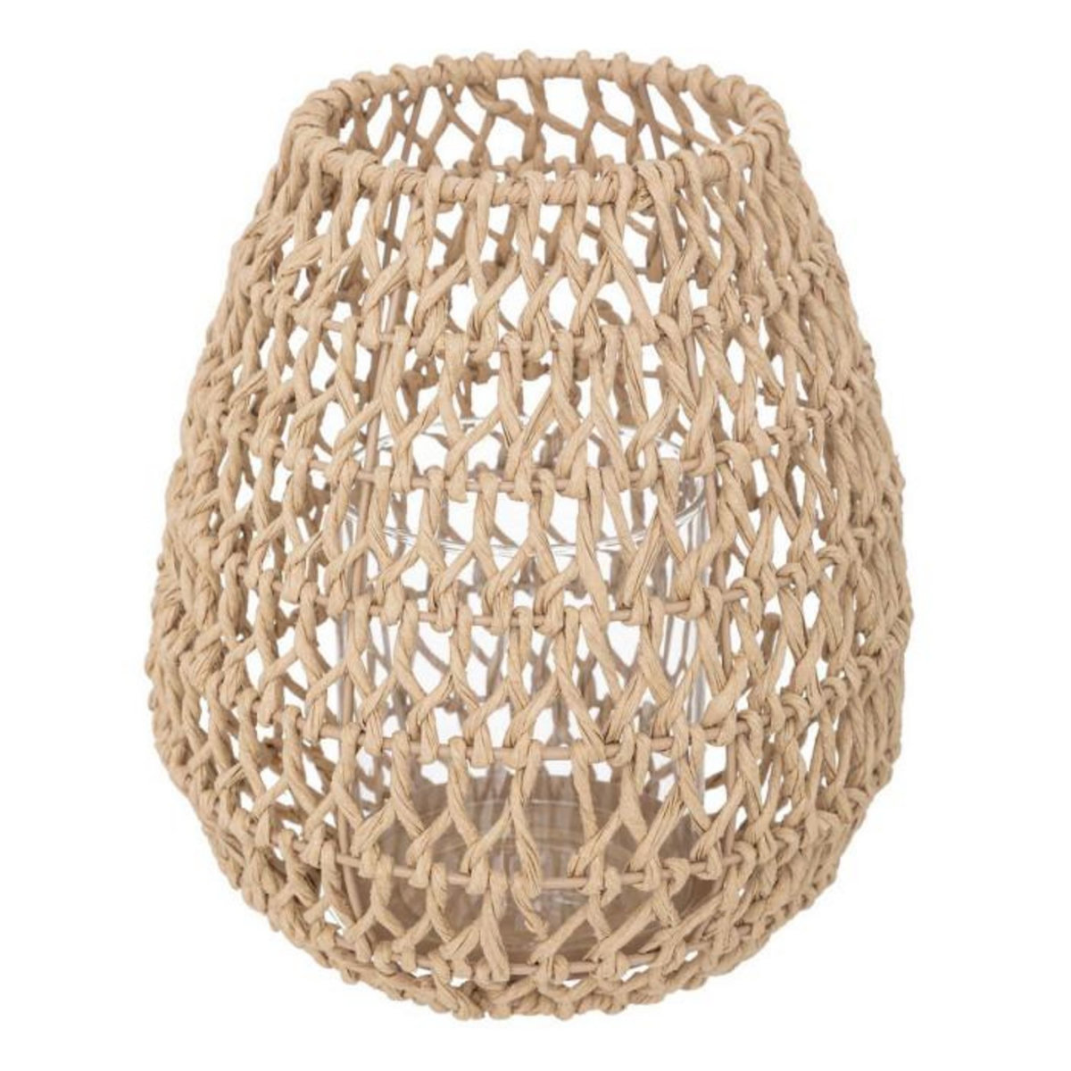 ATMOSPHERA Photophore Design en Métal  Etel  23cm Beige